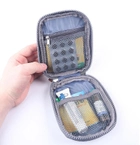 Аптечка сумка органайзер для медикаментів для подорожей для дому 14х11х3 см (473527-Prob) Бузкова - зображення 2