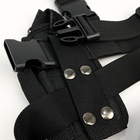 Кобура на стегно для ПМ та пістолетного магазину ТТХ чорна - зображення 3
