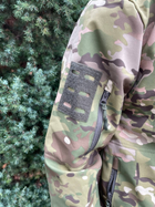 Куртка мужская тактическая на флисе Мультикам Турция ВСУ (ЗСУ) XXXL 8818 хаки - изображение 8