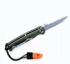 Нож складной туристический с свистком Axis Lock Ganzo G7412-GR-WS Green 205 мм - изображение 3