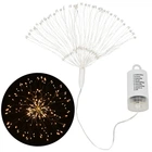 Светодиодная новогодняя гирлянда фейерверк на батарейках Springos 3D 100 LED CL0181 Warm White