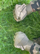 Військові тактичні рукавички без пальців. олива S - зображення 3