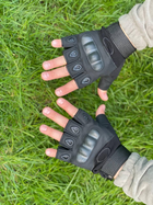 Военные тактические рукавицы без пальцев Oakley Чорные М - изображение 5