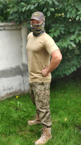 Військова футболка бавовна SINGLE SWORD койот M - зображення 3