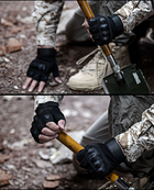 Тактичні Рукавиці Tactical Gloves PRO безпалі рукавички чорні розмір XL - зображення 5