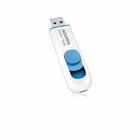 Флеш память флешка Flash A-DATA C008 16Gb USB 2.0 White-Blue (AC008-16G-RWE)