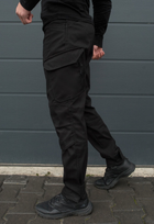 Утеплённые тактические штаны на флисе modern XL black - изображение 3