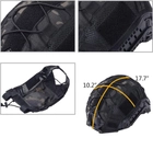 Кавер Чехол на каску шлем FAST Фаст Elastic Cord Black Multicam (BCP) (12469) - изображение 8