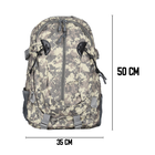 Тактичний рюкзак 40 л. AOKALI місткий та багатофункціональний Outdoor A57 (Grey Pixel) - зображення 6