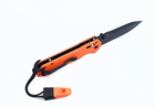Нож складной карманный, туристический Axis Lock Ganzo G7453-OR-WS Orange 210 мм - изображение 3