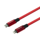 Кабель Type C - Lightning Borofone BX82 PD (3А/1 м) Красный