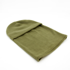 Качественная Теплая Балаклава флисовая мужская зеленая военная камуфляжная, подшлемник хаки однотонная зимняя - изображение 3