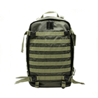 Тактичний рюкзак 40 л колір олива армійський хакі з кордури сумка для військових штурмовий рюкзак похідний ранець речовий ЗСУ - зображення 3