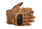 Тактичні рукавиці T-Gloves койот розмір L (повнопалі воєнні з закритими пальцями осінь-зима для воєнних ЗСУ) EFTGBR11 - зображення 1