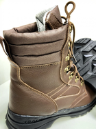 Берці зимові з мембранним утеплювачем, взуття для військових KROK BЗ3, 41 розмір, коричневі, 01.41 - зображення 2
