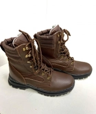 Берці зимові з мембранним утеплювачем, взуття для військових KROK BЗ3, 40 розмір, коричневі, 01.40 - зображення 9