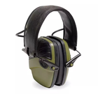 Тактичні Активні навушники для стрільби ProTac Slim Green + Беруші (127900b) - зображення 2