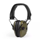 Активні стрілецькі тактичні навушники ProTac Slim Green (127900) - зображення 6