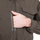 Чоловіча тактична військова сорочка з довгим рукавом Pro Tactical непромокальна Поліестер Оливкова (7188) 4XL - зображення 8