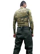 Тактические штаны ЗСУ Софтшелл Олива теплые военные штаны на флисе размер 48-50 рост 167-179 - изображение 4
