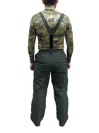 Штани зимові ЗСУ Хакі теплі військові штани до -20 градусів з підтяжками розмір 52-54 зріст 167-179 - зображення 4