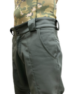 Тактические штаны ЗСУ Софтшелл Олива теплые военные штаны на флисе размер 60-62 рост 167-179 - изображение 5