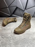 Тактические мужские удобные короткие зимние ботинки койот с тризубом размер 42 - изображение 4