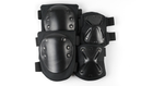 Комплект наколенники + налокотники Kiborg Черные - изображение 3