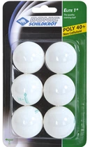 Мячики Donic Elite 1* 40+ White 6pcs 618016