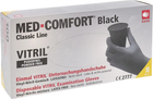 Рукавички Вінілові Синтетичні (Вітріл/Vitryl) AMPri Med Comfort, розмір S, (100 шт./50 пар) чорні - зображення 1