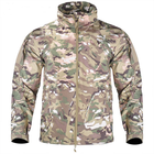 Тактическая куртка Soft Shell Multicam софтшел, армейская, мембранная, флисовая, демисезонная, военная, ветронепроницаемая куртка без капюшона р.S - зображення 1