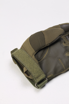 Перчатки тактические с пальцами и карбоновыми вставками L Олива - изображение 5