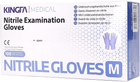 Перчатки нитриловые Kingfa Medical одноразовые, нестерильные, фиолетовые без пудры размер M 100 шт (6973163406610) - изображение 1