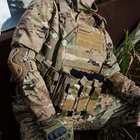 Військовий тактичний жилет плетиноноска Fire Gear Cordura під плити 25х30 см з системою швидкого скидання та розвантажень підсумками під магазини та гранати з щільною сіткою, що потовиводить Камуфляж - зображення 7