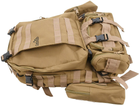 Рюкзак тактический CATTARA 55 л ARMY Коричневый (13866) - изображение 5