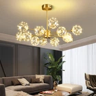 Люстра потолочная LED AOC19/12-ab+led-k Бронза 36-67х100х100 см.