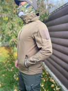 Куртка тактична Soft-Shell Single Sword ЗСУ Олива XL - зображення 3