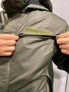 Тактическая зимняя курточка НГУ хаки. Зимний бушлат олива непромокаемый Размер 46 - изображение 8