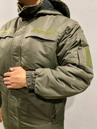 Тактическая зимняя курточка НГУ хаки. Зимний бушлат олива непромокаемый Размер 50 - изображение 11