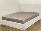 Кровать двуспальная 160x190 Астра Mebel-Day с подъемным механизмом Жаккард Кремовый Нэо (02)