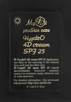Увлажняющий 4D крем для лица - MyIDi H2ydrO 4D Cream SPF 25 (пробник) 5ml (1048737-56951)
