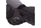 Тактические перчатки Military Gloves черные размер XL (полнопалые военные с закрытыми пальцами осень-зима для военных ВСУ) US-GBK47 - изображение 3