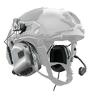 Активні навушники Earmor М32Н із кріпленням під шолом (Сірий) - зображення 1