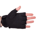 Тактичні рукавички з відкритими пальцями Zelart Action 8805 розмір M Black - зображення 2