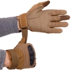 Перчатки тактические с закрытыми пальцами Zelart Action 8798 размер L Khaki - изображение 5