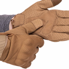 Перчатки тактические с закрытыми пальцами Zelart Action 8816 размер M Khaki - изображение 4