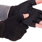 Тактичні рукавички з відкритими пальцями Zelart Action 8789 розмір L Black - зображення 4