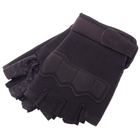 Тактичні рукавички з відкритими пальцями Zelart Action 8789 розмір L Black - зображення 6