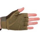 Перчатки тактические с открытыми пальцами Zelart Action 8811 размер XL Olive - изображение 4