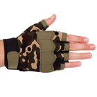 Тактичні рукавички з відкритими пальцями Zelart Action 8789 розмір L Camouflage - зображення 2